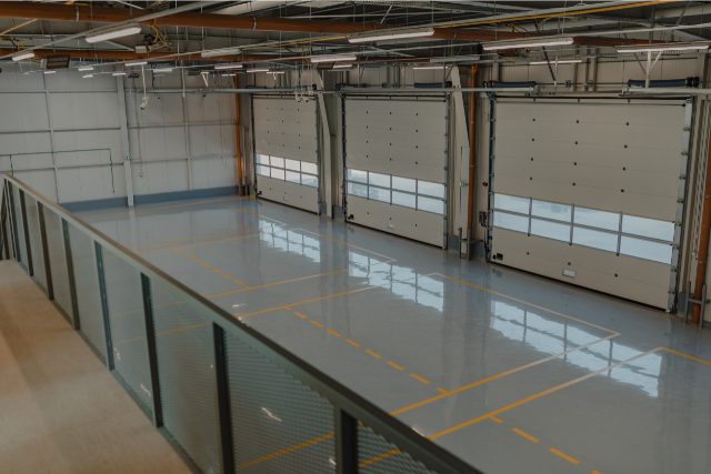 Commercial epoxy floor completed